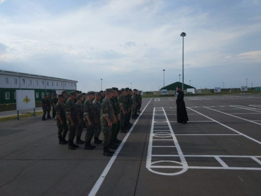 150-ю мотострелковую дивизию с пастырским визитом посетил заместитель председателя отдела Шахтинской епархии по взаимодействию с Вооруженными Силами и силовыми структурами