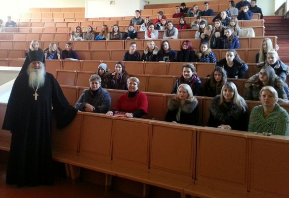 Встреча студентов ДонГАУ с настоятелем храма святой мученицы Татианы п.Персиановский
