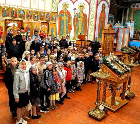 Праздник в храме: учащиеся школы станицы Бессергеневской приобщаются к духовным традициям