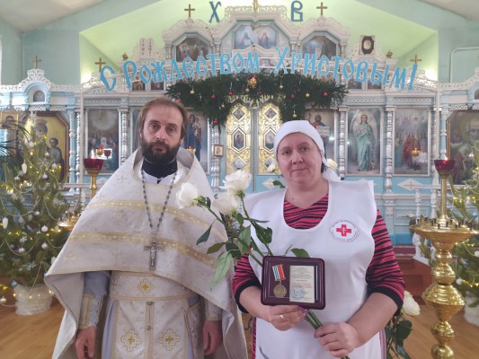 Старшая сестра Марфо - Мариинского Сестричества награждена медалью Донской митрополии