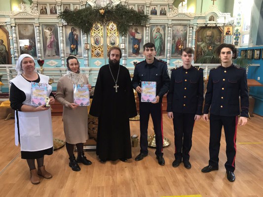 В храме Архистратига Михаила п. Каменоломни состоялось награждение участников межрайонного конкурса "Донцы - удальцы"