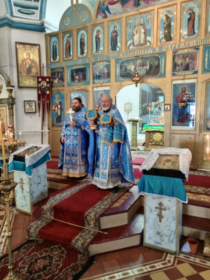 Престольный праздник в станице Заплавской