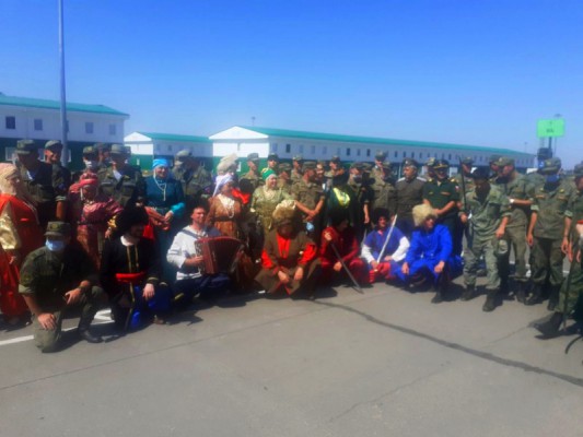 Состоялись казачьи соревнования среди военнослужащих срочной службы