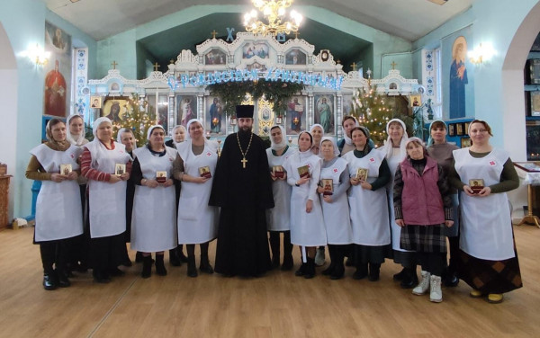 В Святочные дни прошла традиционная встреча сестёр милосердия с духовником