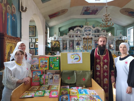 Учащиеся воскресной школы "Благовест" приняли участие в федеральной акции "Дети - детям"