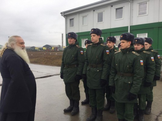 Иеромонах Николай (Наметышев) с пастырским визитом посетил воинов инженерного батальона
