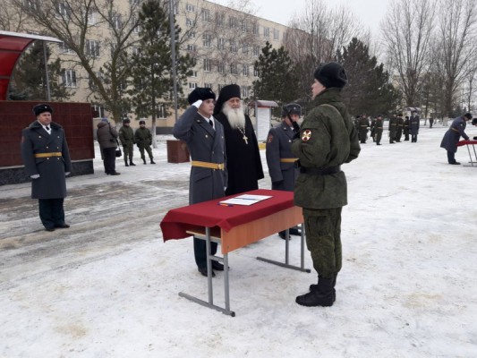 Иеромонах Николай (Наметышев) посетил в/ч 3066 Войск национальной гвардии РФ в Казачьих Лагерях