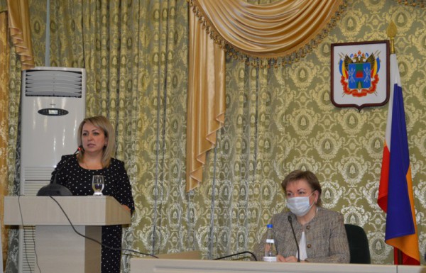 Благочинный приходов Нижнедонского округа принял участие в Отчетном собрании отдела образования Администрации Октябрьского района о проделанной работе за 2020 год
