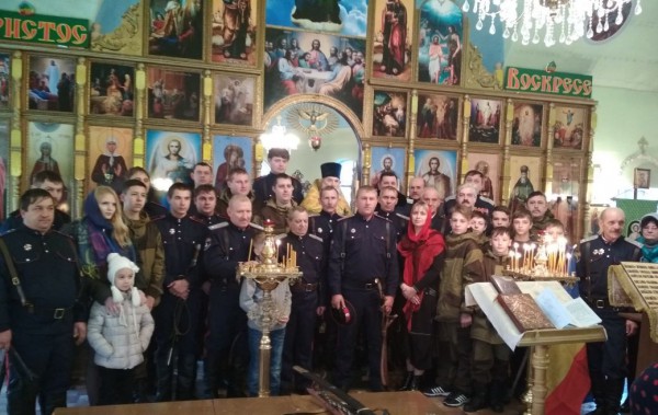 В храме Вознесения Господня слободы Красюковской прошла присяга казаков Нижнедонского Юрта