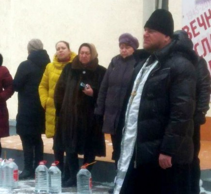 Великое освящение воды в день Крещения Господня для жителей Краснолучского сельского поселения
