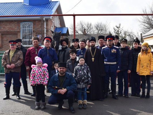Казаки станицы Староковыйльной, впервые совершили  «посажение на коня» отрока казака