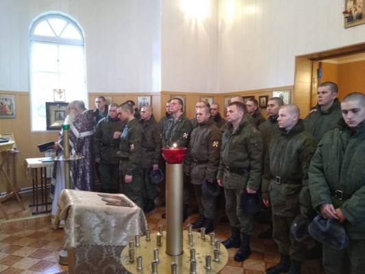 Иеромонах Николай (Наметышев) с пастырским визитом посетил военную часть 3066 войск национальной гвардии РФ Октябрьского района