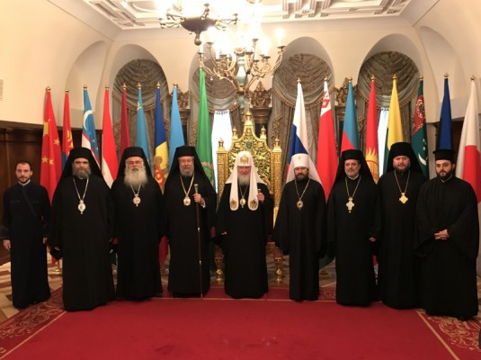 Преосвященнейший епископ Симон вместе с делегацией Кипрской Церкви принял участие во встрече со Предстоятелем Русской Православной Церкви
