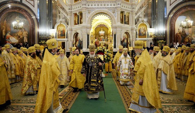 Епископ Шахтинский и Миллеровский Симон принял участие в торжествах в Москве по случаю восьмой годовщины интронизации Предстоятеля нашей Церкви
